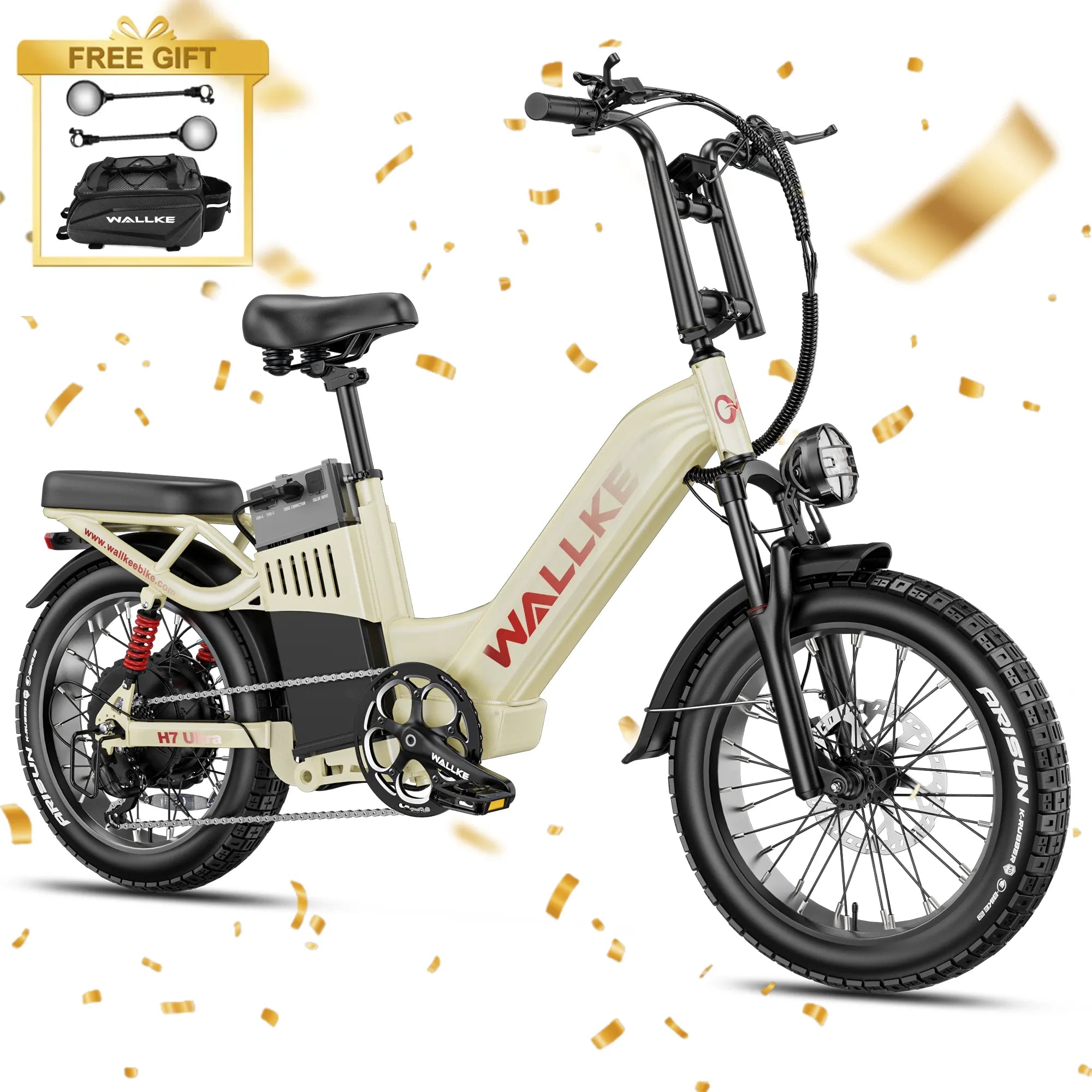 WALLKE H7 Ultra Step-Thru |  Off-grid PowerStorage E-Bike