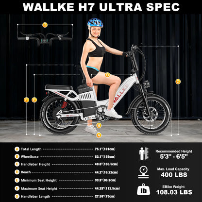 2026 WALLKE H7 Ultra Step-Thru |  Off-grid PowerStorage E-Bike