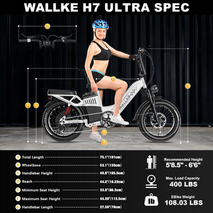 WALLKE H7 Ultra Step-Thru |  Off-grid PowerStorage E-Bike