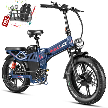 Wallke H9 AWD | 3200W Folding Ebike 60/82Ah Battery