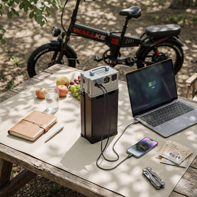 2027 WALLKE H9 Ultra AWD Folding | Off-Grid Power Station E-Bike with Torque Sensor, 37mph Speed, 55/77Ah Battery Options