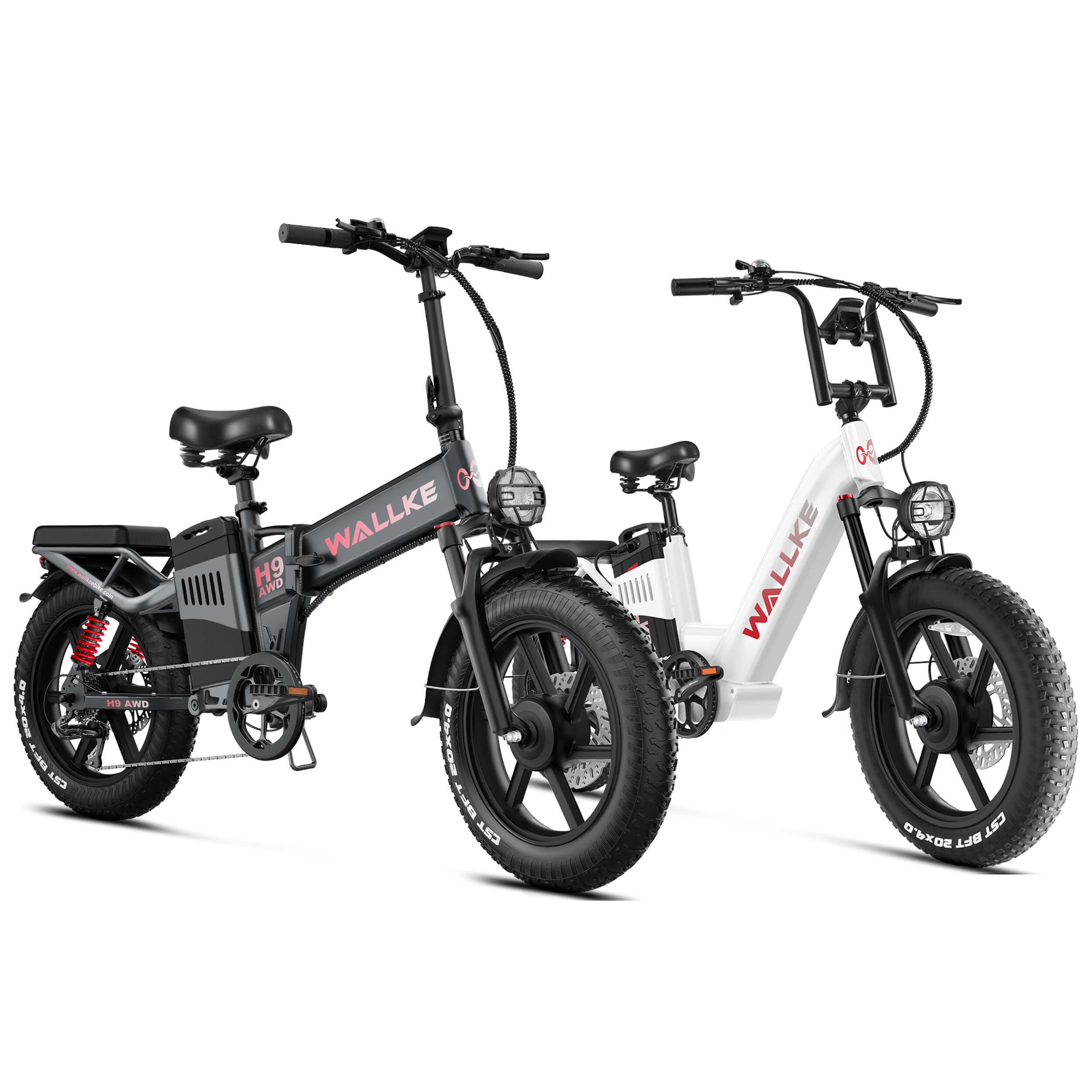 Black-H9-AWD eBike+White-H7-AWD-eBike