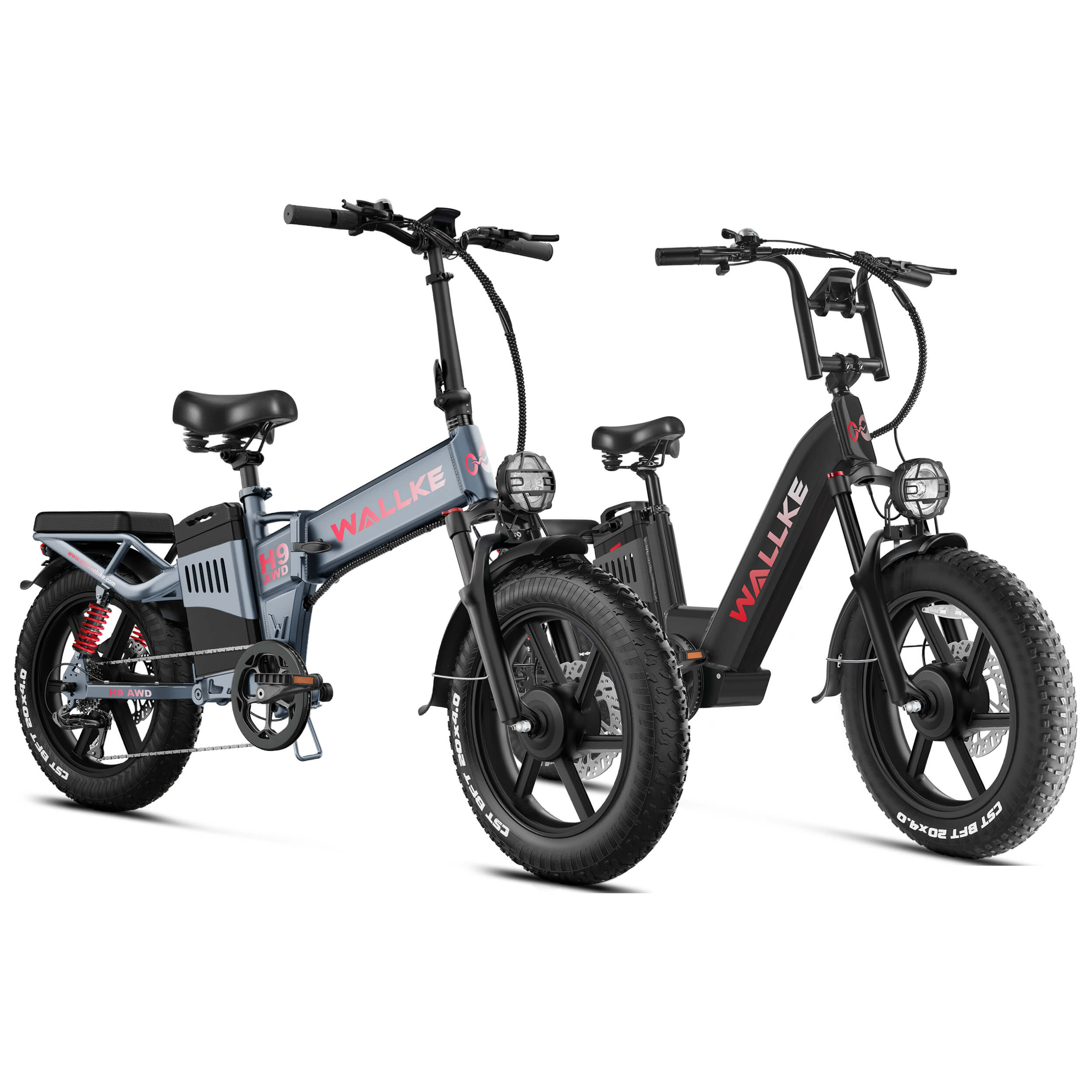 Gray-H9-AWD-eBike+Black-H7-AWD-eBike