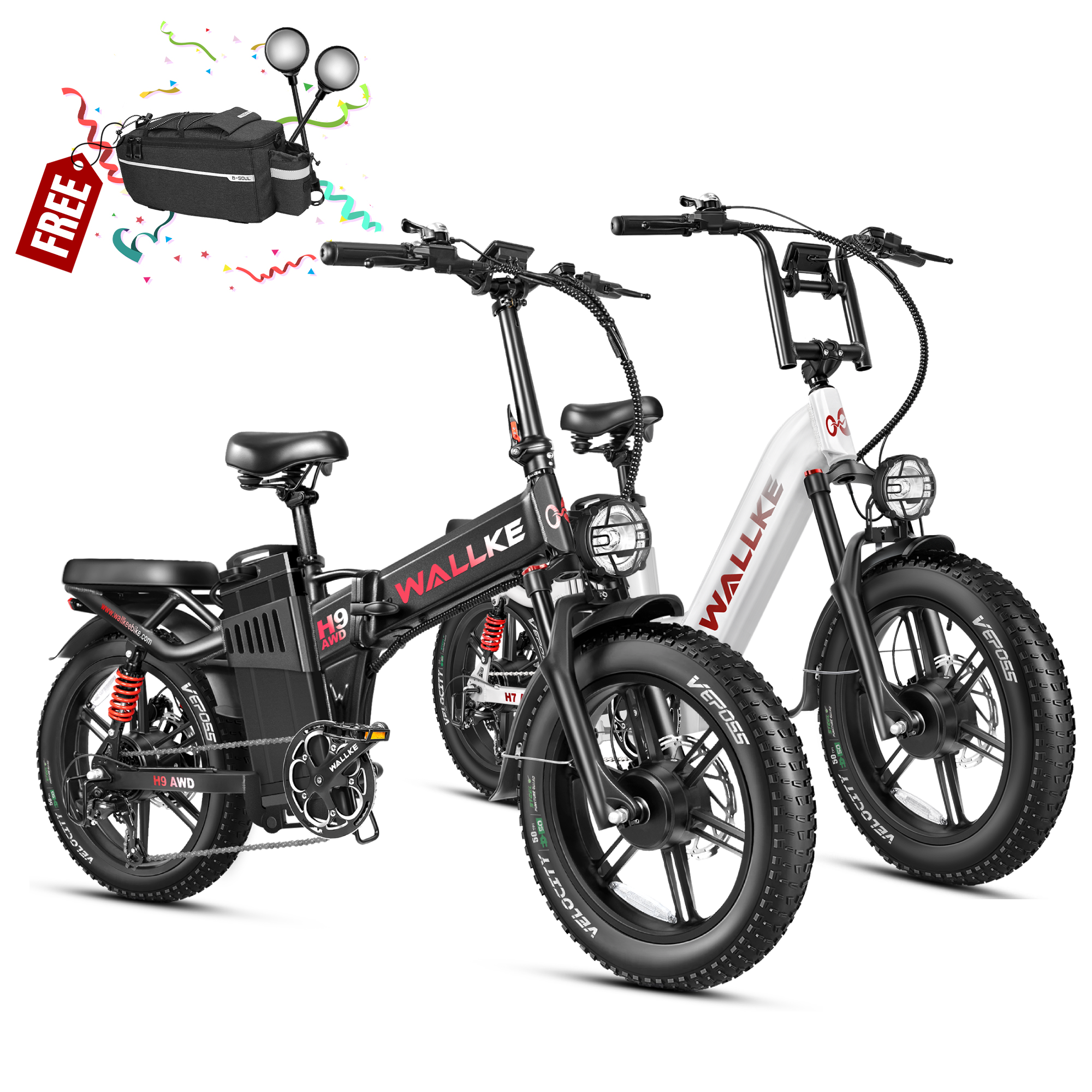 2025 Wallke H9 AWD and 2025 H7 AWD Ebike