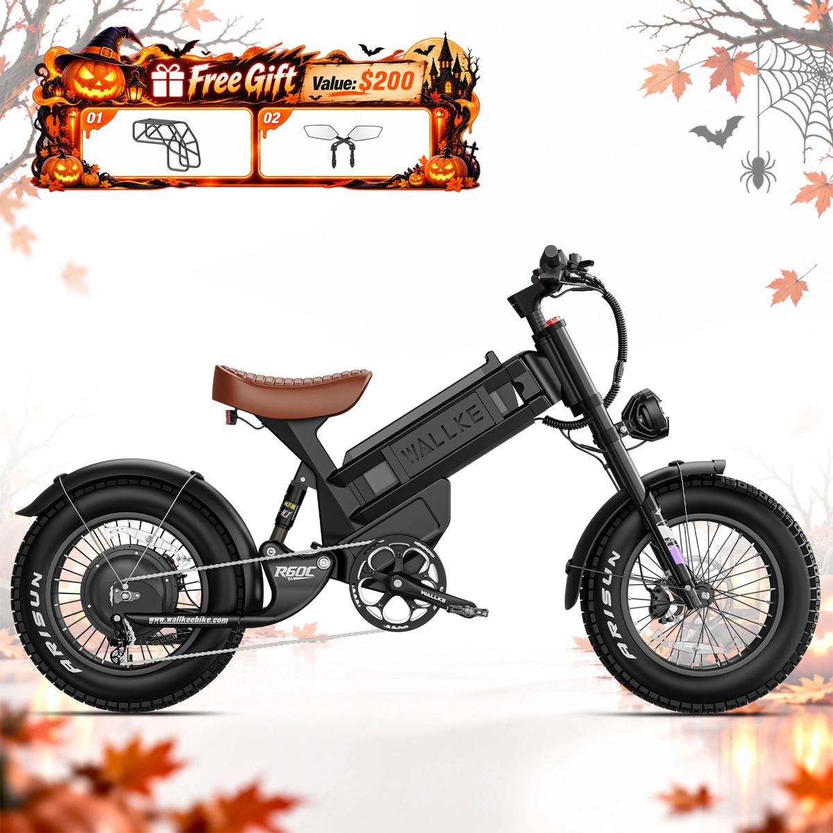 2026 Wallke Ravager 60V Series | 60V 70Ah Long-Range Electric Bike | Up to 180+ Miles | 150Nm Torque