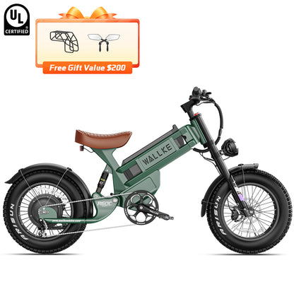 Série Wallke Ravager 60V 2026 | Vélo Électrique Longue Portée 60V 70Ah | Jusqu'à 180+ Miles | 150Nm de Couple
