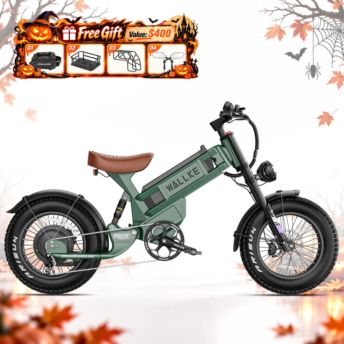 2026 Wallke Ravager 60V Series | 60V 70Ah Long-Range Electric Bike | Up to 180+ Miles | 150Nm Torque