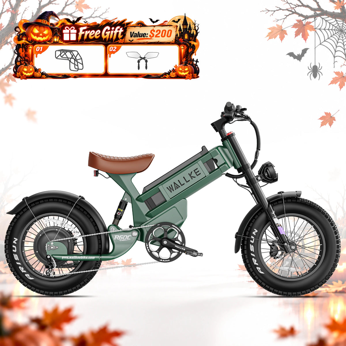 2026 Wallke Ravager 60V Series | 60V 70Ah Long-Range Electric Bike | Up to 180+ Miles | 150Nm Torque