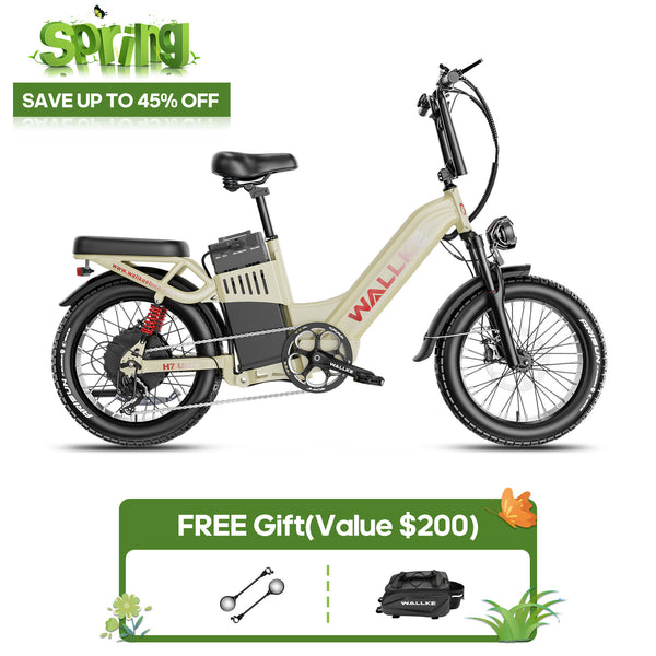 2026 WALLKE H7 Ultra Step-Thru | 4000W Off-Grid PowerStorage E-Bike with Torque Sensor, 37mph Speed