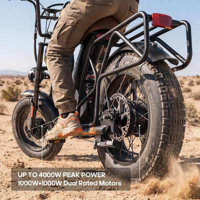 WALLKE Titan X1 AWD Dual-Motor Fat Tire Ebike | Up to 4000W Peak Power-PreOrder