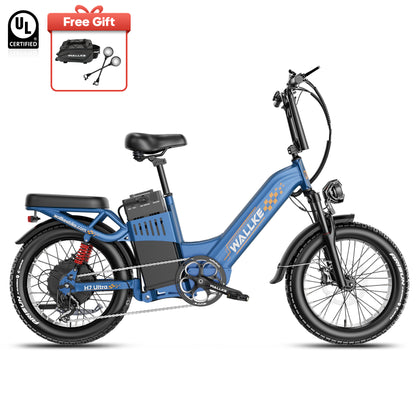 2026 WALLKE H7 Ultra Step-Thru | 4000W Off-Grid Power Station E-Bike with Torque Sensor, 37mph Speed