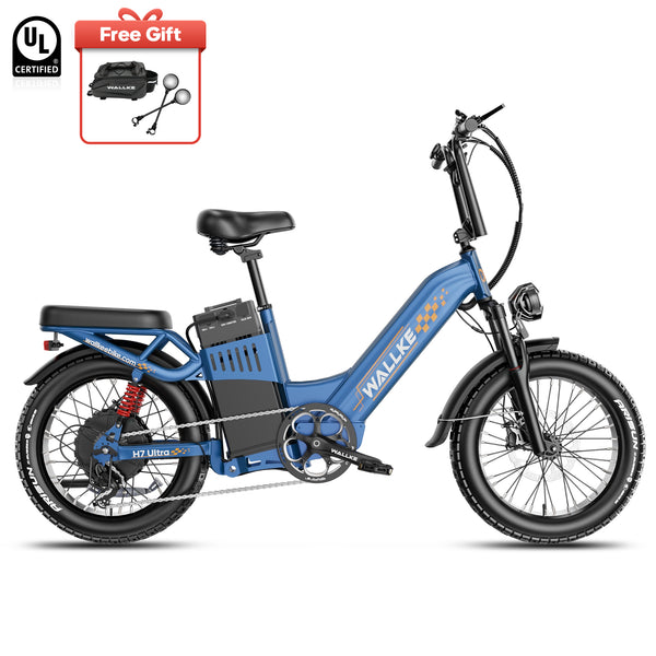 2026 WALLKE H7 Ultra Step-Thru | 4000W Off-Grid Power Station E-Bike with Torque Sensor, 37mph Speed