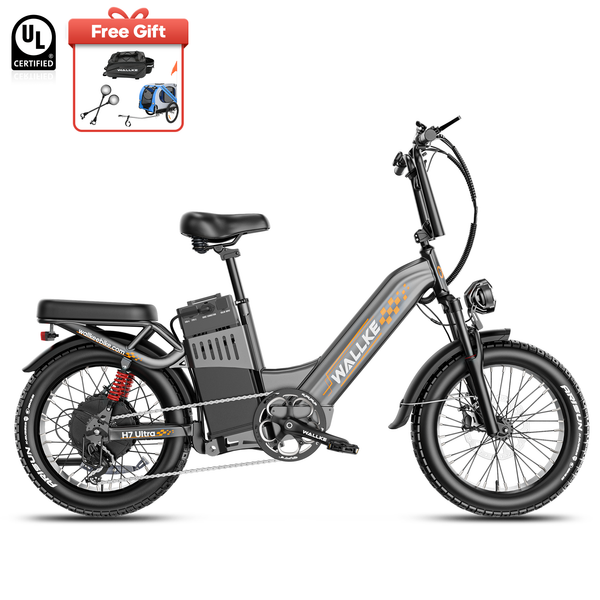 2026 WALLKE H7 Ultra Step-Thru | 4000W Off-Grid PowerStorage E-Bike with Torque Sensor, 37mph Speed