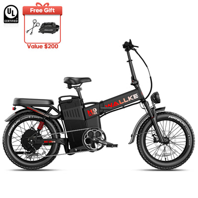 2026 Wallke H9 AWD | 3200W Folding Ebike 40/62Ah Battery