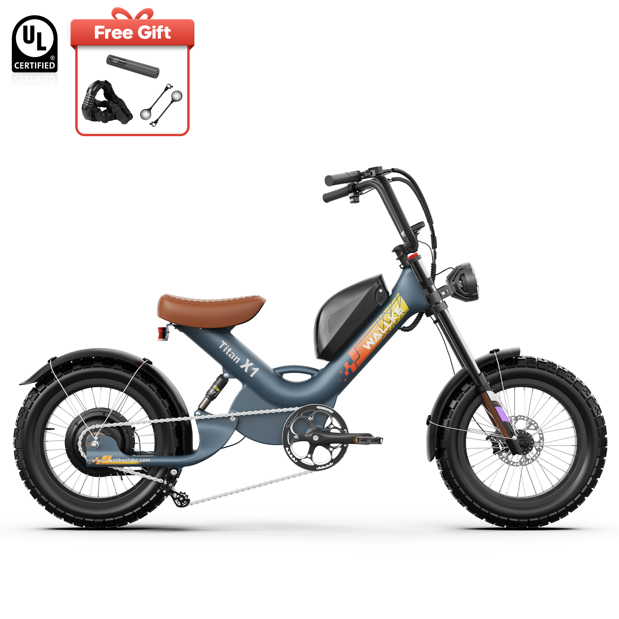 WALLKE Titan X1 Carbon Fiber Frame | 3800W Cruiser Ebike