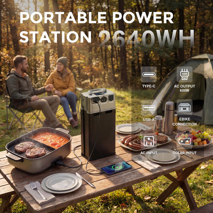 2026 WALLKE H9 Ultra Folding | Off-Grid PowerStorage E-Bike with Torque Sensor, 37mph Speed, 55/77Ah Battery Options