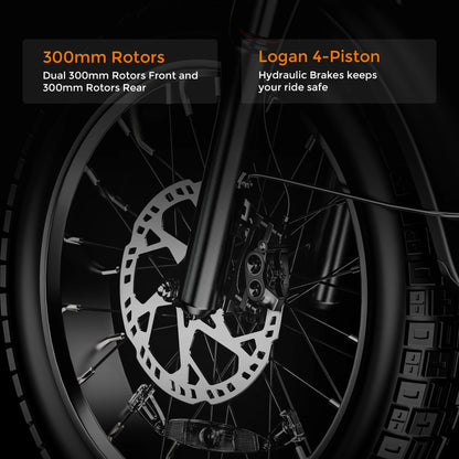 2026 WALLKE H9 Ultra Folding | Off-Grid PowerStorage E-Bike with Torque Sensor, 37mph Speed, 55/77Ah Battery Options