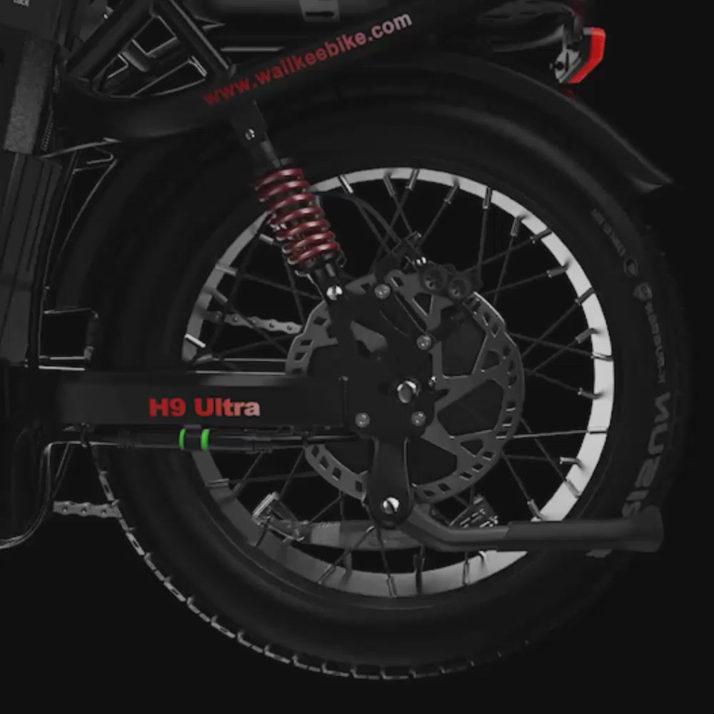 2026 WALLKE H9 Ultra Folding | Off-Grid PowerStorage E-Bike with Torque Sensor, 37mph Speed, 55/77Ah Battery Options