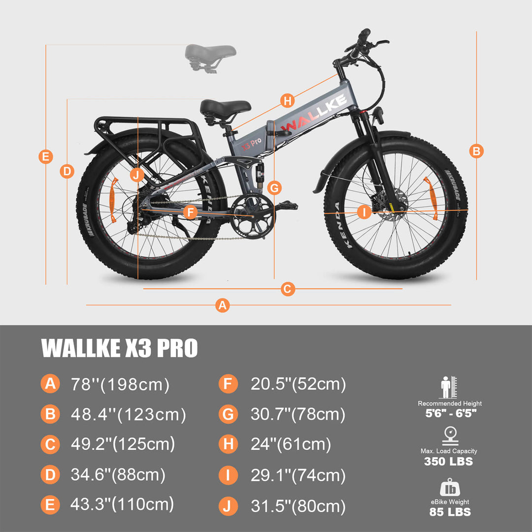 Wallke X3 Pro is specially designed for people over 165 cm. It has super climbing ability and battery life, adding power to your travel