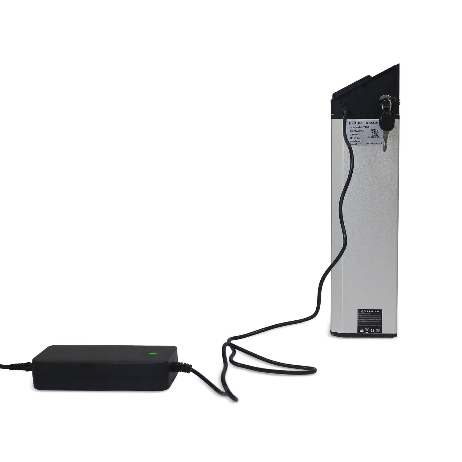 3A fast charger, full charge in 5-6 hours - Li-ion battery 48V, 20Ah (960 Wh) lasts 80 miles