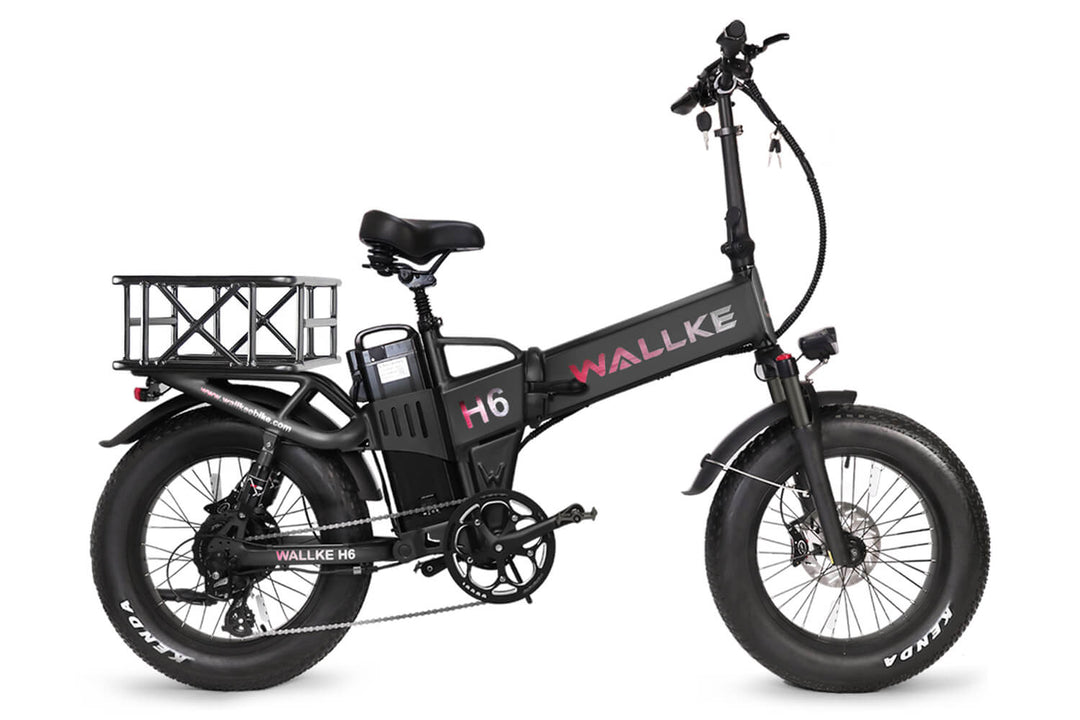 Wallke E-bike H6-Fat tire electric bicycle, equipped with two-way light effect, make you ride safer at night