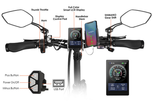 Wallke E-bike H6, not only can charge your phone, but also monitor your mileage in real time, making you carefree