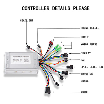 electric bicycle controller wiring diagram Wallke Controller box – Wallke Ebike