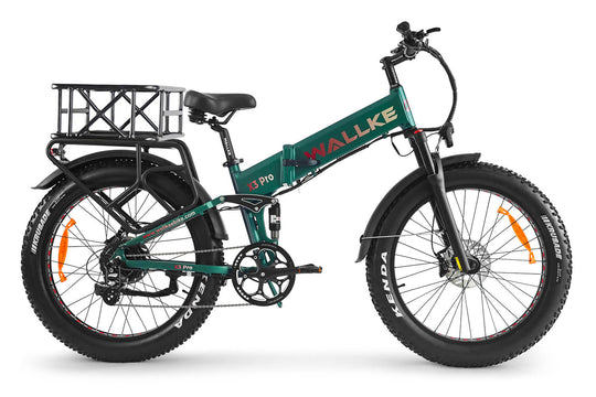 Wallke X3 Pro is suitable for people over 1.65 meters. It has a comfortable pedaling cadence and suspension fork and shock in the rear. Designed for road, mountain, city traffic and trails